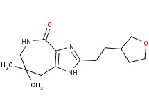 7,7-dimethyl-2-[2-(tetrahydrofuran-3-yl)ethyl]-5,6,7,8-tetrahydroimidazo[4,5-c]azepin-4(1H)-one