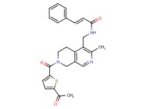 (2E)-N-({7-[(5-acetyl-2-thienyl)carbonyl]-3-methyl-5,6,7,8-tetrahydro-2,7-naphthyridin-4-yl}methyl)-3-phenylacrylamide