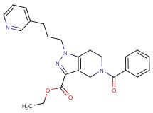ethyl 5-benzoyl-1-[3-(3-pyridinyl)propyl]-4,5,6,7-tetrahydro-1H-pyrazolo[4,3-c]pyridine-3-carboxylate