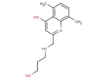 2-{[(3-hydroxypropyl)amino]methyl}-5,8-dimethylquinolin-4-ol