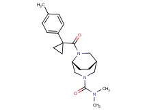 (1R*,5R*)-N,N-dimethyl-6-{[1-(4-methylphenyl)cyclopropyl]carbonyl}-3,6-diazabicyclo[3.2.2]nonane-3-carboxamide