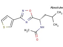 N-{(1S)-3-methyl-1-[3-(3-thienyl)-1,2,4-oxadiazol-5-yl]butyl}acetamide
