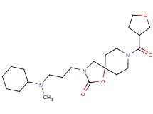 3-{3-[cyclohexyl(methyl)amino]propyl}-8-(tetrahydrofuran-3-ylcarbonyl)-1-oxa-3,8-diazaspiro[4.5]decan-2-one