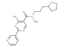 4-hydroxy-N-methyl-2-pyridin-3-yl-N-[3-(tetrahydrofuran-2-yl)propyl]pyrimidine-5-carboxamide