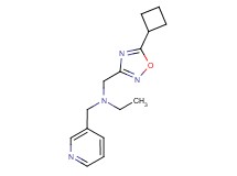 N-[(5-cyclobutyl-1,2,4-oxadiazol-3-yl)methyl]-N-(pyridin-3-ylmethyl)ethanamine