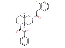 2-[(4aR*,8aS*)-6-[(2-fluorophenyl)acetyl]octahydro-1,6-naphthyridin-1(2H)-yl]-2-oxo-1-phenylethanone