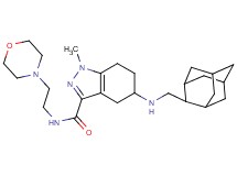 5-[(2-adamantylmethyl)amino]-1-methyl-N-[2-(4-morpholinyl)ethyl]-4,5,6,7-tetrahydro-1H-indazole-3-carboxamide