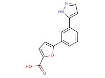 5-[3-(1H-pyrazol-5-yl)phenyl]-2-furoic acid