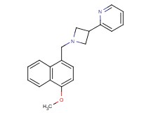 2-{1-[(4-methoxy-1-naphthyl)methyl]-3-azetidinyl}pyridine