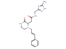 N-[(5-methyl-1H-1,2,4-triazol-3-yl)methyl]-2-{3-oxo-1-[(2E)-3-phenyl-2-propen-1-yl]-2-piperazinyl}acetamide