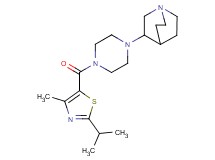 3-{4-[(2-isopropyl-4-methyl-1,3-thiazol-5-yl)carbonyl]-1-piperazinyl}quinuclidine