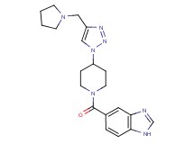 5-({4-[4-(pyrrolidin-1-ylmethyl)-1H-1,2,3-triazol-1-yl]piperidin-1-yl}carbonyl)-1H-benzimidazole