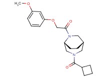 (1S*,5R*)-3-(cyclobutylcarbonyl)-6-[(3-methoxyphenoxy)acetyl]-3,6-diazabicyclo[3.2.2]nonane