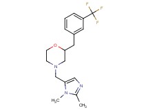 4-[(1,2-dimethyl-1H-imidazol-5-yl)methyl]-2-[3-(trifluoromethyl)benzyl]morpholine