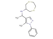 1,4-dithiepan-6-yl[1-(5-methyl-1-phenyl-1H-pyrazol-4-yl)ethyl]amine