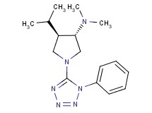 (3S*,4R*)-4-isopropyl-N,N-dimethyl-1-(1-phenyl-1H-tetrazol-5-yl)-3-pyrrolidinamine