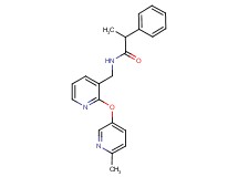 N-({2-[(6-methylpyridin-3-yl)oxy]pyridin-3-yl}methyl)-2-phenylpropanamide