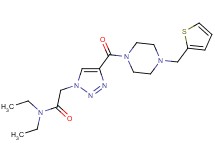 N,N-diethyl-2-(4-{[4-(2-thienylmethyl)-1-piperazinyl]carbonyl}-1H-1,2,3-triazol-1-yl)acetamide