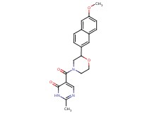 5-{[2-(6-methoxy-2-naphthyl)morpholin-4-yl]carbonyl}-2-methylpyrimidin-4(3H)-one