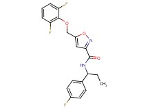 5-[(2,6-difluorophenoxy)methyl]-N-[1-(4-fluorophenyl)propyl]-3-isoxazolecarboxamide