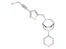 3-(5-{[(1S*,5R*)-3-(tetrahydro-2H-pyran-4-yl)-3,6-diazabicyclo[3.2.2]non-6-yl]methyl}-3-thienyl)prop-2-yn-1-ol