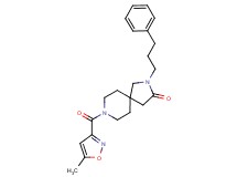 8-[(5-methyl-3-isoxazolyl)carbonyl]-2-(3-phenylpropyl)-2,8-diazaspiro[4.5]decan-3-one