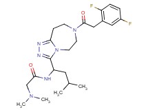 N~1~-(1-{7-[(2,5-difluorophenyl)acetyl]-6,7,8,9-tetrahydro-5H-[1,2,4]triazolo[4,3-d][1,4]diazepin-3-yl}-3-methylbutyl)-N~2~,N~2~-dimethylglycinamide