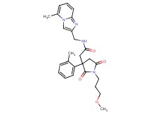 2-[1-(3-methoxypropyl)-3-(2-methylphenyl)-2,5-dioxo-3-pyrrolidinyl]-N-[(5-methylimidazo[1,2-a]pyridin-2-yl)methyl]acetamide
