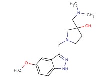 3-[(dimethylamino)methyl]-1-[(5-methoxy-1H-indazol-3-yl)methyl]-3-pyrrolidinol