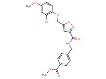 methyl 4-{[({5-[(2-chloro-4-methoxyphenoxy)methyl]-3-isoxazolyl}carbonyl)amino]methyl}benzoate