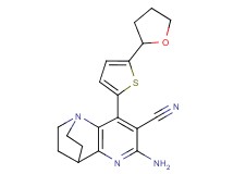 6-amino-8-[5-(tetrahydrofuran-2-yl)-2-thienyl]-3,4-dihydro-2H-1,4-ethano-1,5-naphthyridine-7-carbonitrile