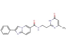 N-[2-(4-methyl-6-oxo-1,6-dihydropyrimidin-2-yl)ethyl]-2-phenylimidazo[1,2-a]pyridine-6-carboxamide