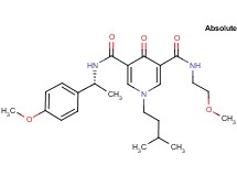 N-(2-methoxyethyl)-N'-[(1R)-1-(4-methoxyphenyl)ethyl]-1-(3-methylbutyl)-4-oxo-1,4-dihydro-3,5-pyridinedicarboxamide
