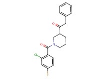 1-[1-(2-chloro-4-fluorobenzoyl)-3-piperidinyl]-2-phenylethanone