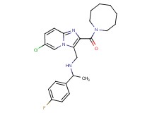 N-{[2-(1-azocanylcarbonyl)-6-chloroimidazo[1,2-a]pyridin-3-yl]methyl}-1-(4-fluorophenyl)ethanamine