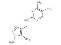N~2~-[(1,5-dimethyl-1H-pyrazol-4-yl)methyl]-5-methyl-2,4-pyrimidinediamine