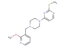 4-{4-[(2-methoxypyridin-3-yl)methyl]piperazin-1-yl}-2-(methylthio)pyrimidine