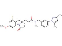 N-[3-(3,5-dimethyl-1H-pyrazol-1-yl)benzyl]-3-[2-(2-fluoro-4-methoxybenzyl)-5-oxo-2-pyrrolidinyl]-N-methylpropanamide
