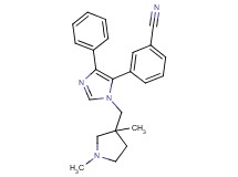 3-{1-[(1,3-dimethylpyrrolidin-3-yl)methyl]-4-phenyl-1H-imidazol-5-yl}benzonitrile