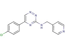 5-(4-chlorophenyl)-N-(4-pyridinylmethyl)-1,2,4-triazin-3-amine