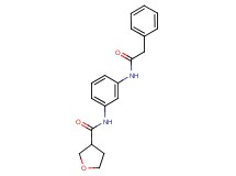 N-{3-[(2-phenylacetyl)amino]phenyl}tetrahydrofuran-3-carboxamide