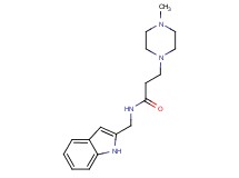 N-(1H-indol-2-ylmethyl)-3-(4-methyl-1-piperazinyl)propanamide bis(trifluoroacetate)