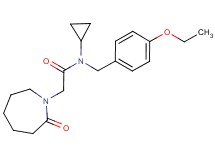 N-cyclopropyl-N-(4-ethoxybenzyl)-2-(2-oxoazepan-1-yl)acetamide