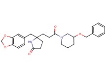 5-(1,3-benzodioxol-5-ylmethyl)-5-{3-[3-(benzyloxy)-1-piperidinyl]-3-oxopropyl}-2-pyrrolidinone
