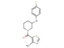 N-(4-fluorophenyl)-1-[(4-methyl-1,3-thiazol-5-yl)carbonyl]-3-piperidinamine