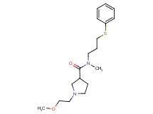 1-(2-methoxyethyl)-N-methyl-N-[3-(phenylthio)propyl]pyrrolidine-3-carboxamide