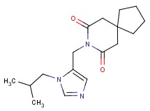 8-[(1-isobutyl-1H-imidazol-5-yl)methyl]-8-azaspiro[4.5]decane-7,9-dione