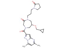 6-(cyclopropylmethoxy)-4-[(5,7-dimethylpyrazolo[1,5-a]pyrimidin-2-yl)carbonyl]-1-[3-(2-oxo-1-pyrrolidinyl)propyl]-1,4-diazepan-2-one