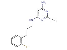 N-[3-(2-fluorophenyl)propyl]-2-methylpyrimidine-4,6-diamine