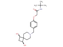 N-(tert-butyl)-2-(4-{[(1R*,3S*)-1,3-dihydroxy-7-azaspiro[3.5]non-7-yl]methyl}phenoxy)acetamide